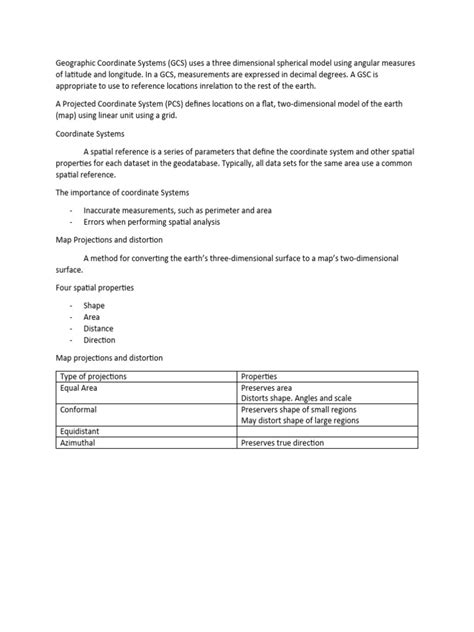 Geographic Coordinate Systems | PDF