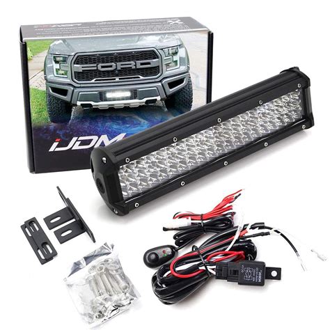 Buy Ijdmtoy Behind Lower Grille 12 Inch Led Light Bar Kit Compatible With 2017 2020 Ford Raptor