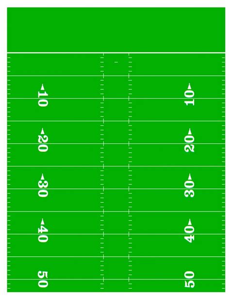 50 Yard Football Field Template - Visio