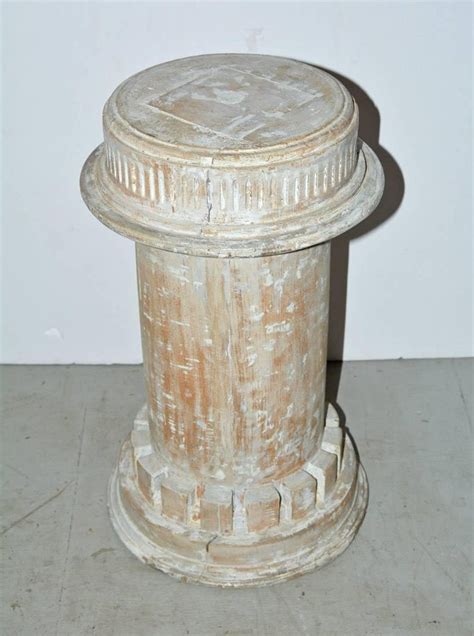 Antique Classical Style Column Wood Plinth At 1stdibs