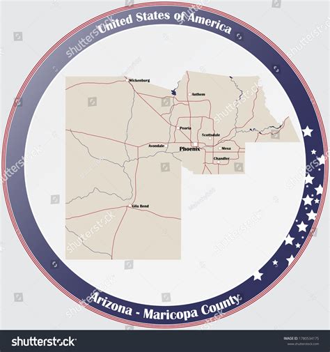 96 Maricopa county map Images, Stock Photos & Vectors | Shutterstock