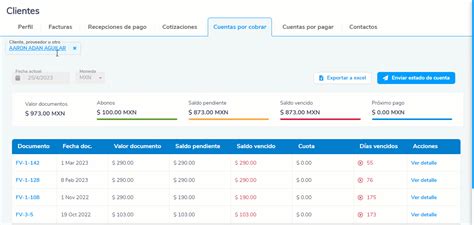 Reporte De Cuentas Por Cobrar Detallada Vencida Y Por Vencer Portal