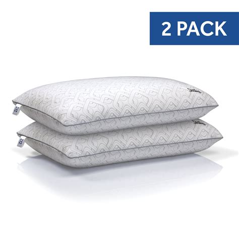 Sealy Medium Support Memory Foam Bed Pillow Standard 2 Pack