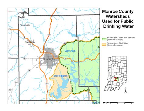 Monroe County Watershed Map