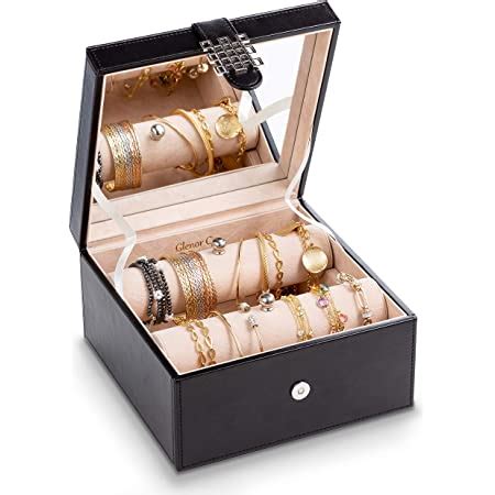 Amazon Glenor Co Ring Box Organizer Slot Classic Jewelry