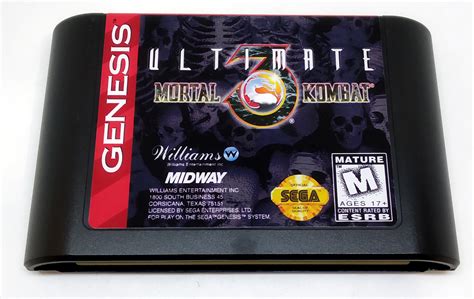 Ultimate Mortal Kombat Sega Genesis Mega Drive Repros Retro