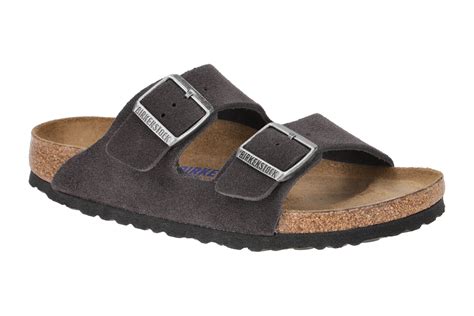 Birkenstock Arizona Bs Pantolette Dunkelgrau Schmal Schuhhaus