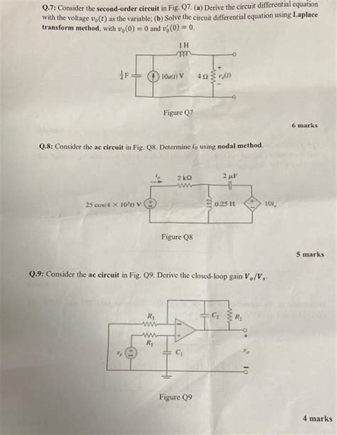 Solved Q4 Fig 4 Shows A Two Op Amp Instrumentation