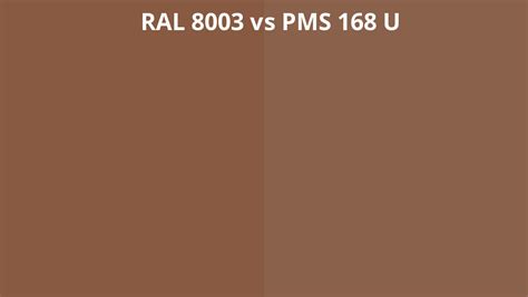 Ral 8003 Vs Pms 168 U Ral Colour Chart Uk