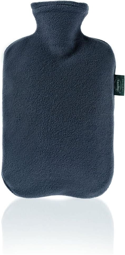 Fashy Hot Water Bottle With Fleece Cover 20l Colours Vary Amazon