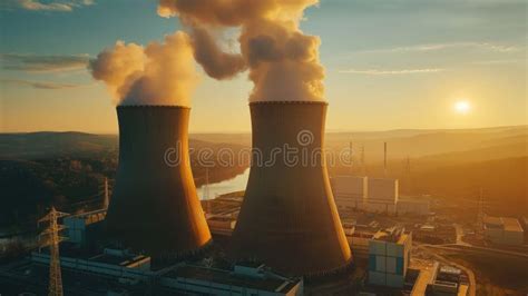 Construction Of A New Nuclear Power Plant In Europe Stock Image Image Of Architecture