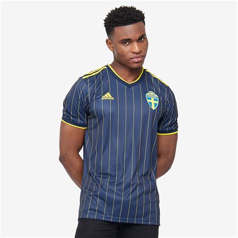 Camiseta adidas Suecia 2021 Segunda equipación Azul Oscuro Amarillo