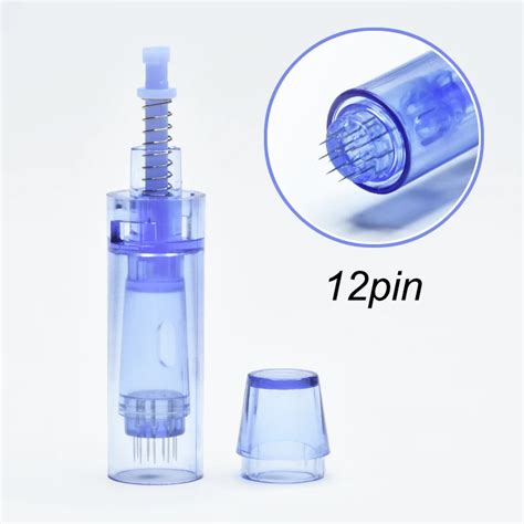 Crystal Blue Microneedle Screw Cartridge Replacement For Derma Pen