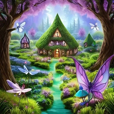 Magical Fairy hidden village | Fairy village, Beautiful art, Spring fairy