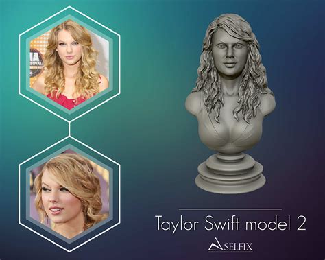 Stl File Taylor Swift 3d Portrait Sculpture Hairstyle 2 3d Print Model 🗿・3d Print Model To