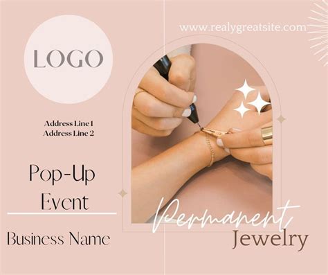 Permanent Jewelry Social Media Post Instagram Template Permanent