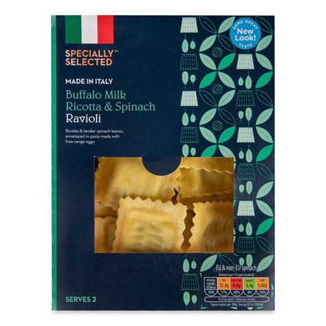 Buffalo Milk Ricotta Spinach Ravioli G Specially Selected Aldi Ie