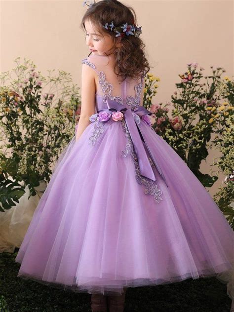 Handmade Flower Embroidery Tulle Fluffy Princess Long Dress Vestido