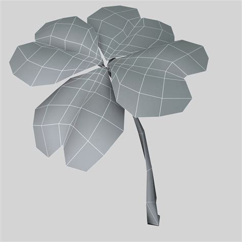 Four Leaf Clover 3d Model Cgtrader