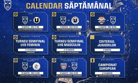 CSM CONSTANȚA Calendarul evenimentelor sportive CityPressConstanta