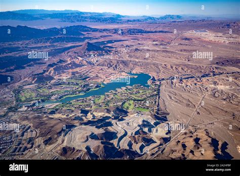 Lake Las Vegas aerial view Stock Photo - Alamy