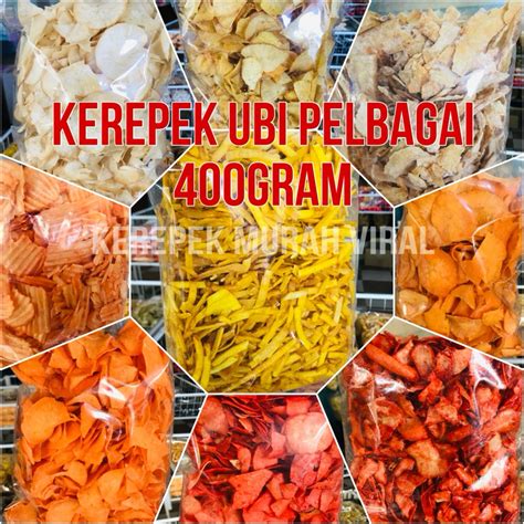 Kerepek UBI PELBAGAI Rasa TAPIOCA CHIPS 400g 500g POTATO CHIPS Sweet