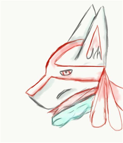 Red And Black Lucario Head Shot By Tigerlucariohuntress On Deviantart