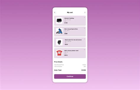 Daily Ui Challenge 058 Shopping Cart Figma