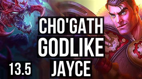 Cho Gath Vs Jayce Mid M Mastery Games Godlike Kr