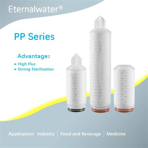 100 Integrity Tested Hydrophilic PVDF Membrane Micro Pleated Filter