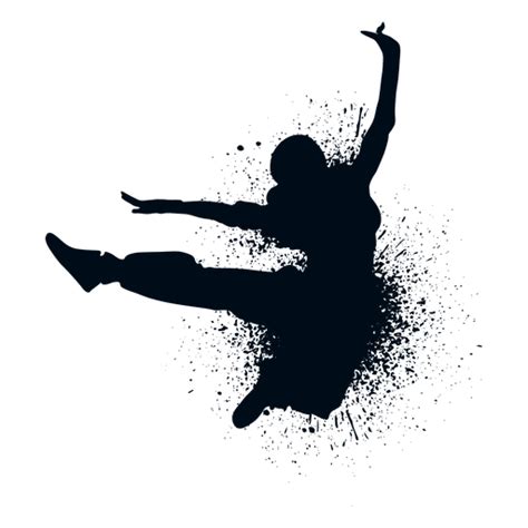 Kick Jump Splash Paint Silhouette Png Svg Design For T Shirts