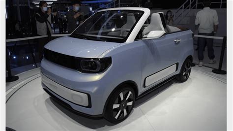 Wuling Hongguang Mini Ev Cabrio Convertible Concept Revealed In