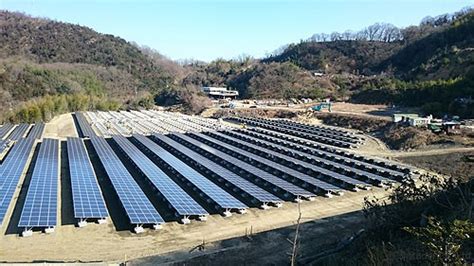 現在の現場風景 岡山県笠岡市（エリアb） ミタデンが手掛ける太陽光発電