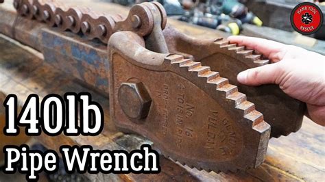 Largest Pipe Wrench I Ve Ever Seen Restoration Youtube