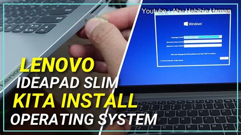 LAPTOP LENOVO IDEAPAD SLIM 1 KITA INSTALL W1N 10 PRO BEGINI CARA