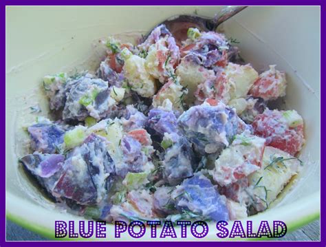 Blue Potato Salad - My Judy the Foodie