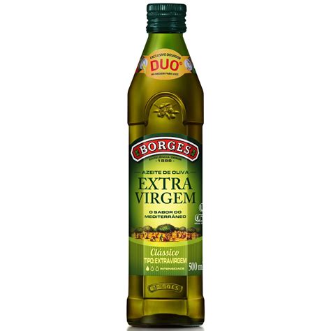 Azeite de Oliva Extra Virgem Clássico Espanhol Borges Vidro 500ml Pão