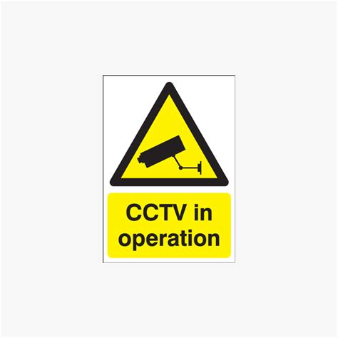 Plastic A2 Cctv In Operation Signs Safety Sign Uk