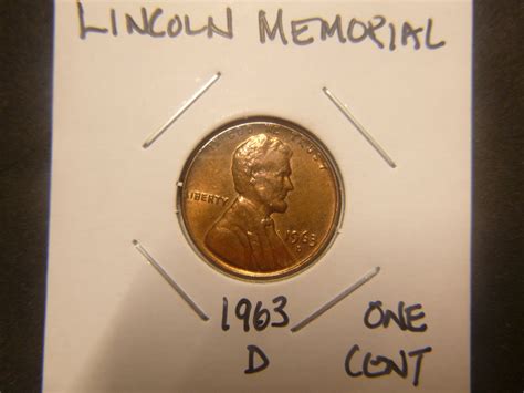 Small Cents Lincoln Memorial Cent 1963 D For Sale Buy Now