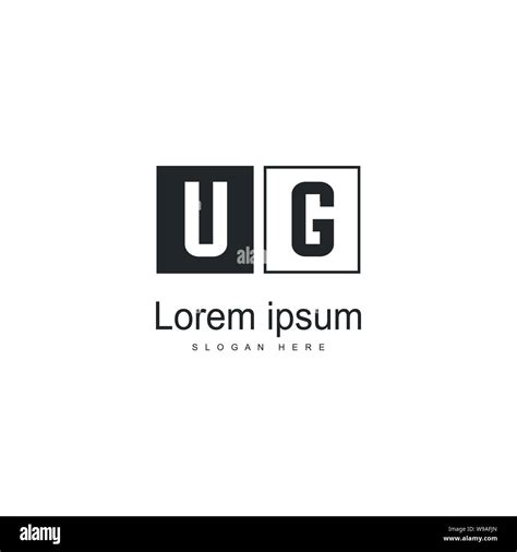 Ug Letter Logo Design Creative Modern Ug Letters Icon Illustration