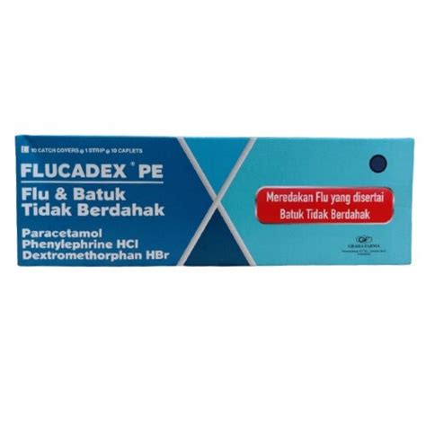 Flucadex PE 100 Kaplet Obat Batuk Pilek Panas Pereda Flu Demam Dan