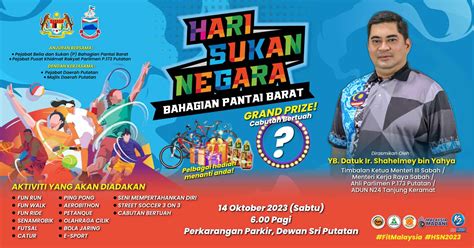 Hari Sukan Negara Jadual Peringkat Kebangsaan Negeri