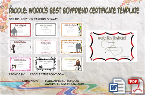 Best Boyfriend Certificate Template by Paddle | Paddle Templates