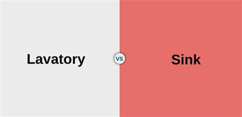 Difference Between A Lavatory And A Sink With Table