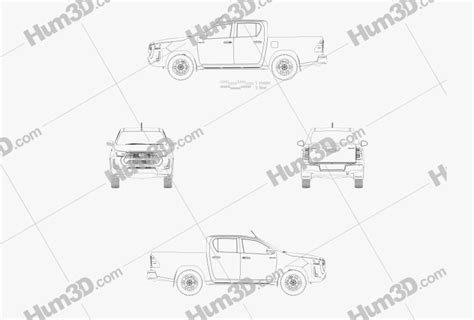 Toyota Hilux Double Cab 2022 Blueprint