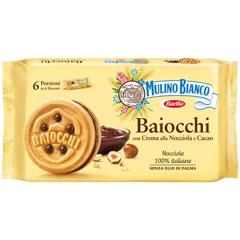 Biscuiti Cu Crema De Cacao Si Alune De Padure Mulino Bianco Baiocchi