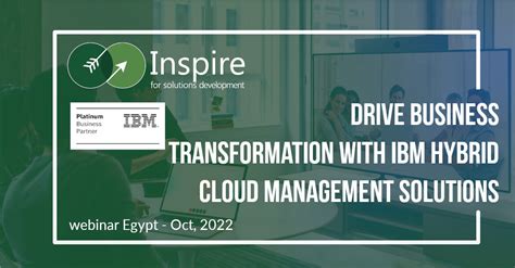 Ibm Hybrid Cloud Webinar Cairo Inspire For Solutions Development