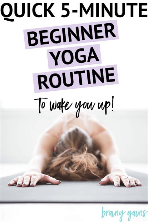 5 Minute Beginner Yoga Routine For Busy Mornings Yoga For Beginners