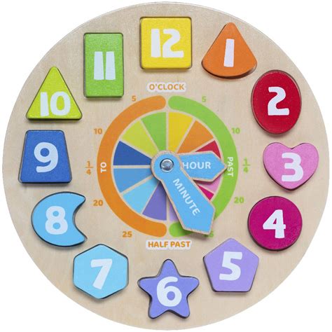 Wooden Clock Puzzle- New - Buy - eToyLibrary