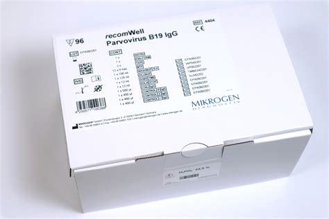 Mikrogen Diagnostik Recomwell Parvovirus B19 Igg Igm Elisa Kit 4404